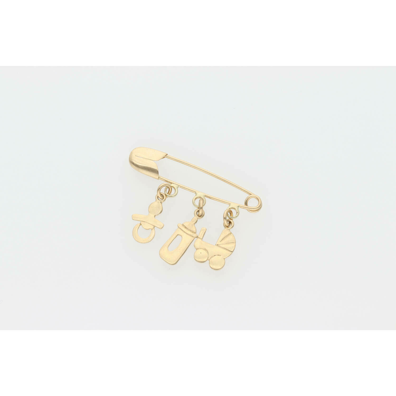 14 Karat Gold Baby accessories Pin Charm W: 1.3 ~