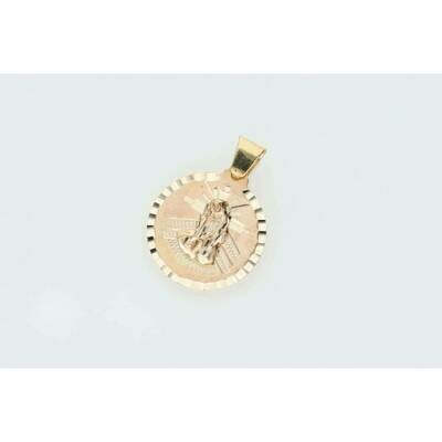 10 karat Gold St Lazarus Medal Diamond Cut W: 2.7 10 karat Gold St Lazarus Medal Diamond Cut W: 2.7