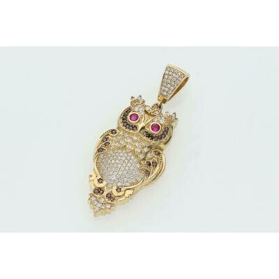10 karat gold and Zc owl charm W: 9.4 $ 10 karat gold and Zc owl charm W: 9.4 $