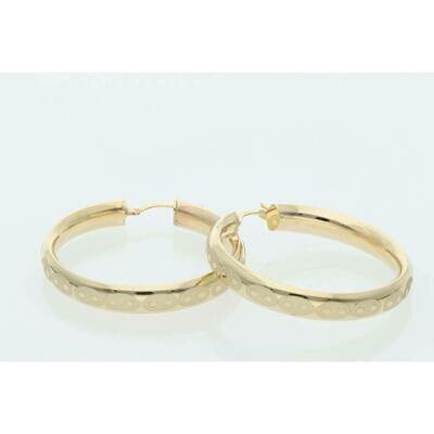 14 Karat Gold Medium Earring Design W:6.1 14 Karat Gold Medium Earring Design W:6.1