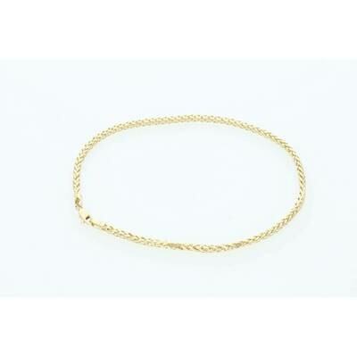 14 Karat Gold Palmer Anklet 2.1mm 10 14 Karat Gold Palmer Anklet 2.1mm 10
