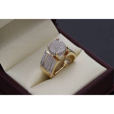 10 Karat Gold 0.55CTW Diamonds Fancy Ring S:7 W:6.0