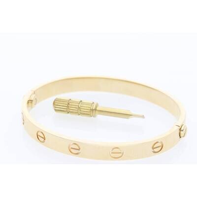10 Karat Gold Flat-Screwhead Bangle 6.8mm 8 10 Karat Gold Flat-Screwhead Bangle 6.8mm 8