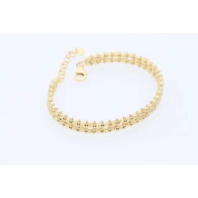 14K Gold Diamond Cut Moon Bangle W:8.6 14K Gold Diamond Cut Moon Bangle W:8.6