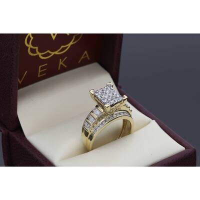 10K G 1.00 ctw Diam Cinderella Ring S:7 W:5.2 10K G 1.00 ctw Diam Cinderella Ring S:7 W:5.2