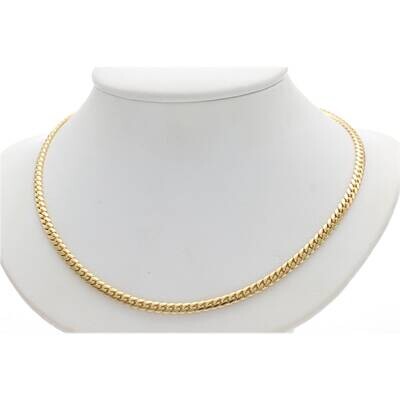 18k Solid Gold Miami Cuban Link Chain
