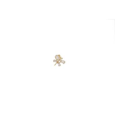 14K Gold Cz Dragonfly Piercing W:0.4 14K Gold Cz Dragonfly Piercing W:0.4