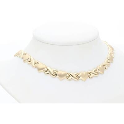 14K Gold XOXO Necklace 7.9x16.9 14K Gold XOXO Necklace 7.9x16.9