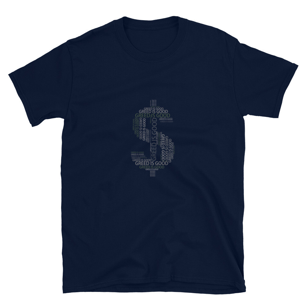Greed is good Dollar Sign Collage - Short-Sleeve Unisex T-Shirt