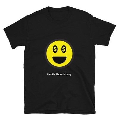 Excited Money Emoji - Short-Sleeve Unisex T-Shirt