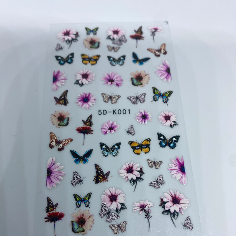 Butterfly Flower Stickers