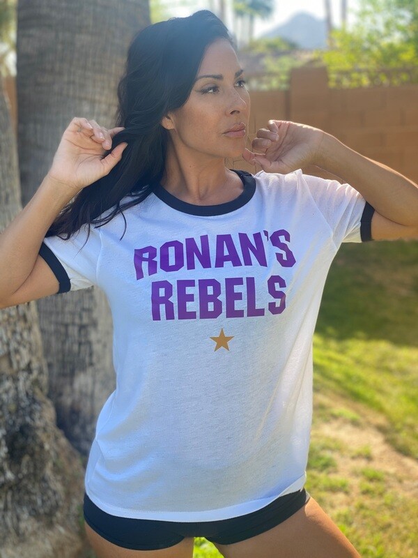 Ronan's Rebels unisex ringer crewneck tee xs-2xl