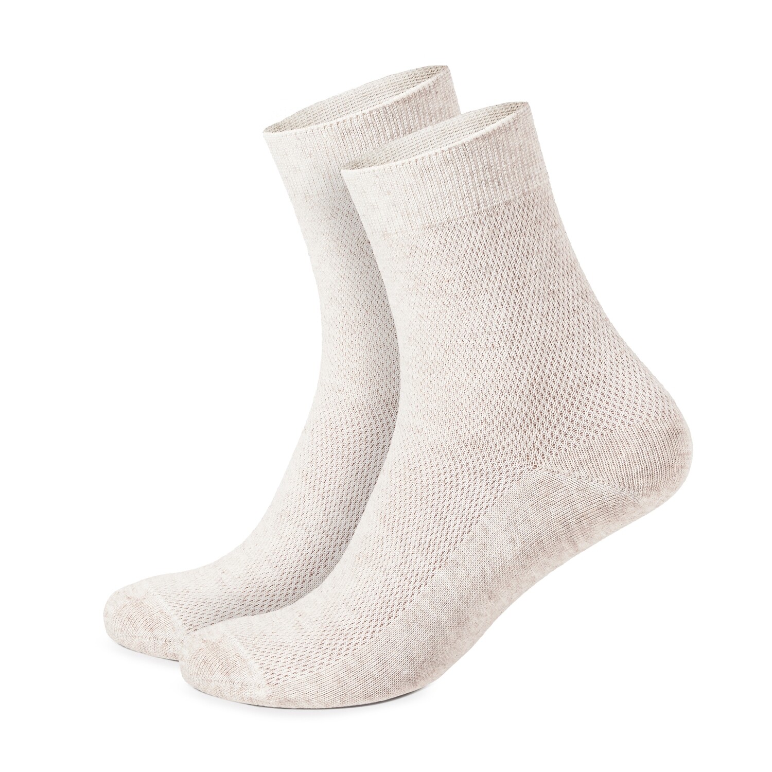 LinoBreeze™ Men’s Thin Breathable Mesh-Knit Organic Linen Socks