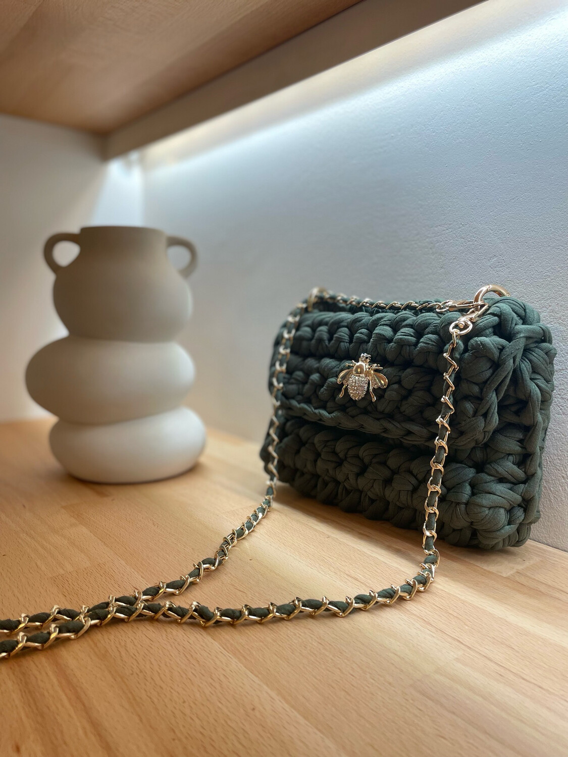 Mini sac vert foncé