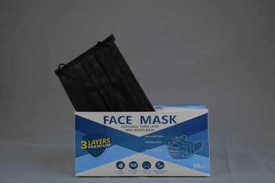 Disposable Black Face Mask 3ply Disposable Black Face Mask 3ply