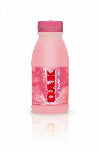 OAK Strawberry Flavoured Milk, SIZE: 300ml