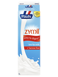 Zymil Low Fat Milk, SIZE: 1L Carton