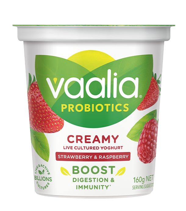 Vaalia Low Fat Strawberry & Raspberry | 160g