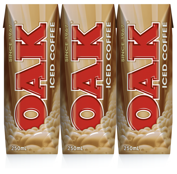 Oak UHT Iced Coffee Flavoured Milk, SIZE: 200ml | Carton of 24 Units