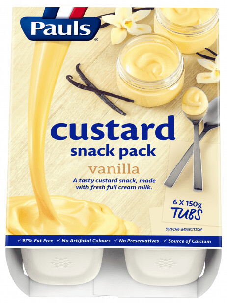 Pauls Custard Vanilla Snack Pack