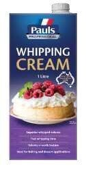 Pauls Professional Whipping Cream 1L