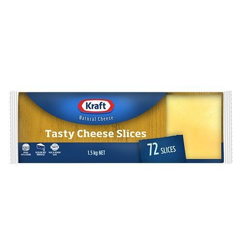 Kraft Tasty Cheese 72 Slices