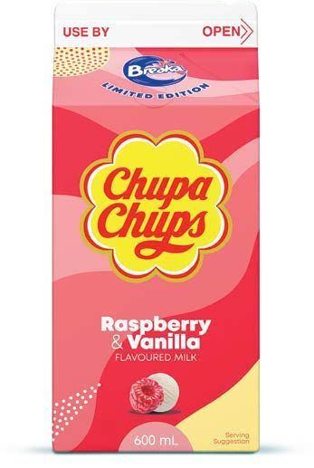 Breaka Chupa Chups Raspberry and Vanilla 6x600ml