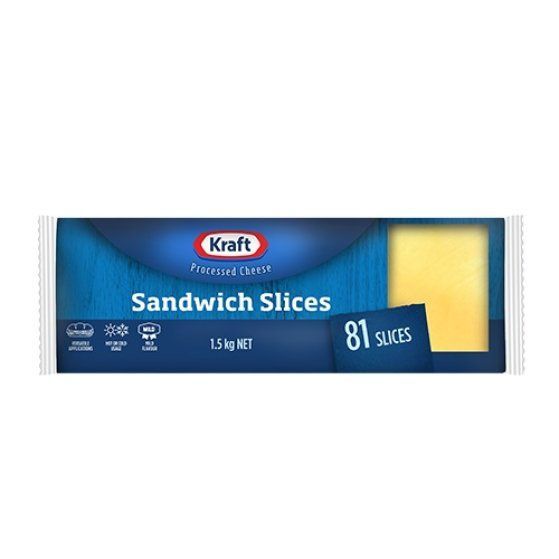Kraft Sandwich Cheese 81 Slices