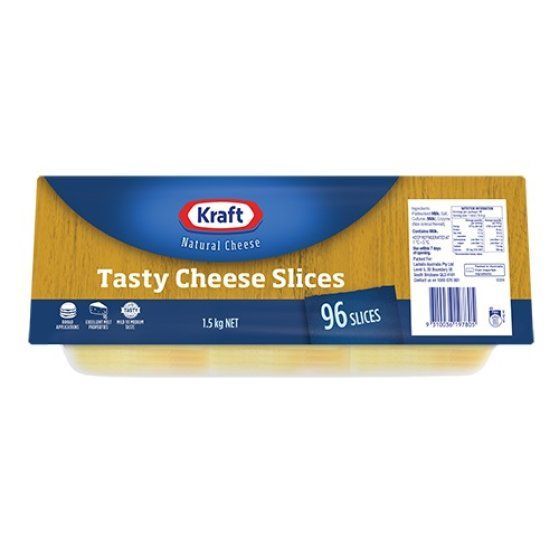Kraft Tasty Cheese 96 Slices