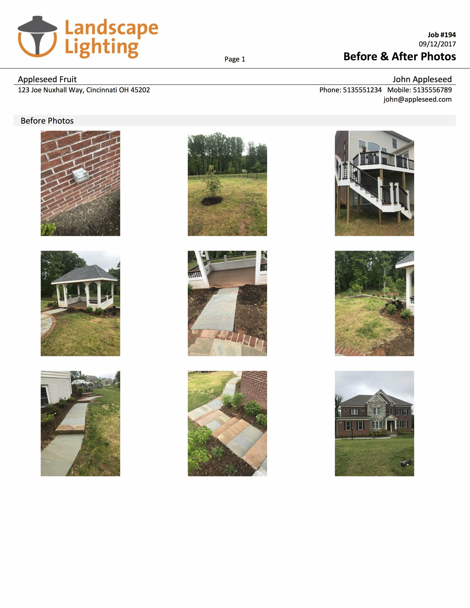 Photos - Before & After