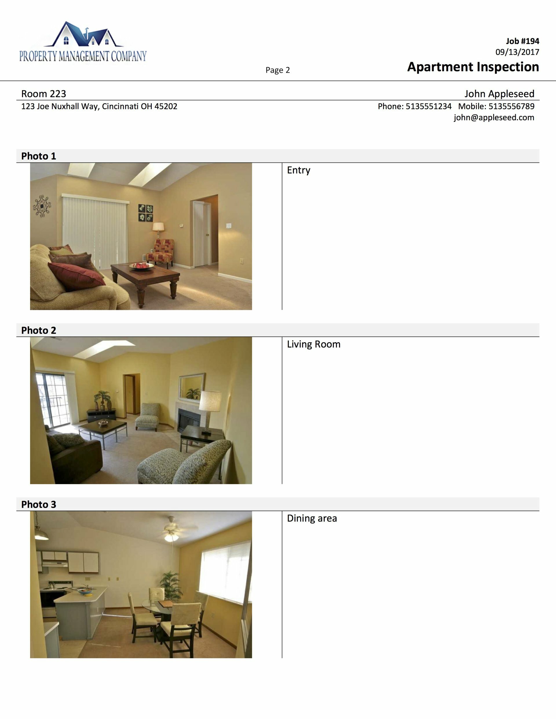 Inspection Form - CUSTOMIZABLE