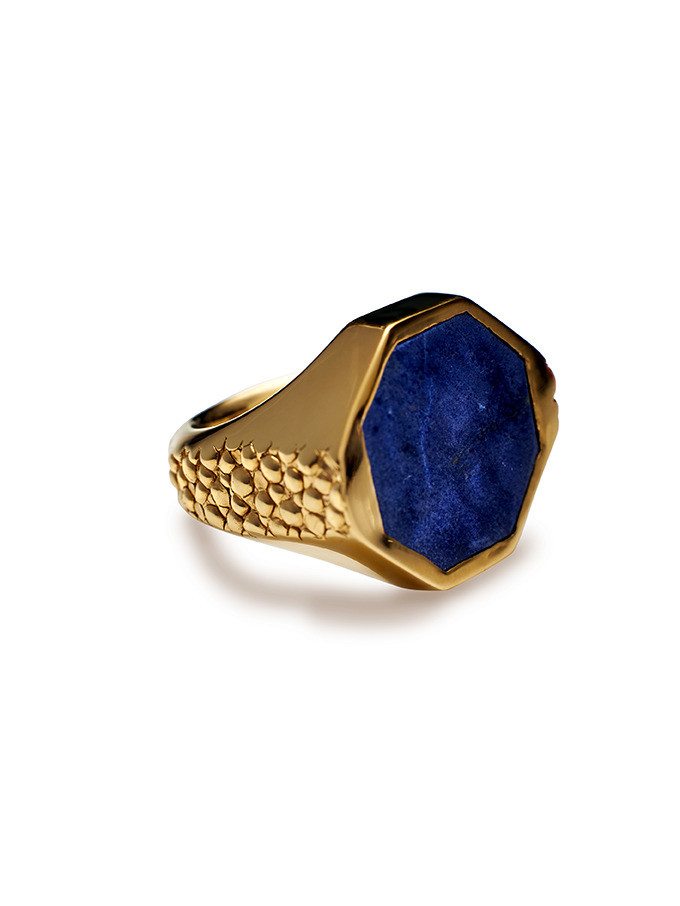 Lapis Stingray Signet