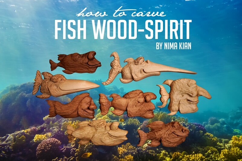 How to carve Fish Wood-Spirit tutorial
