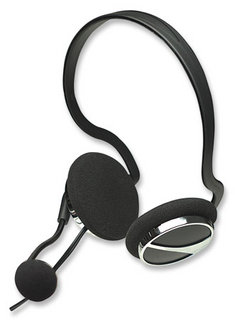 Auricular Tipo Vincha con Microfono Manhattan