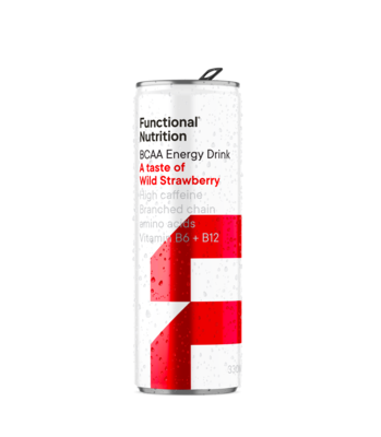 BCAA Energy Drink 330ml - Wild Strawberry BCAA Energy Drink 330ml - Wild Strawberry