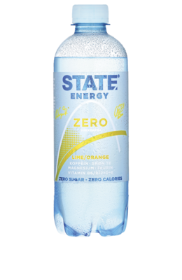 STATE Energy Zero Lime/Orange 400ml - kippa 12 stk