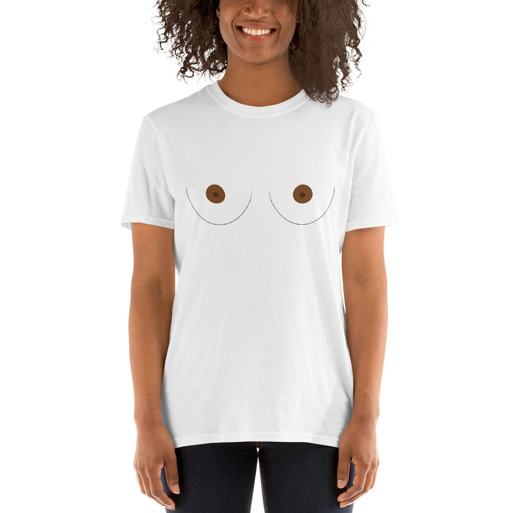 camiseta pezones marrones
