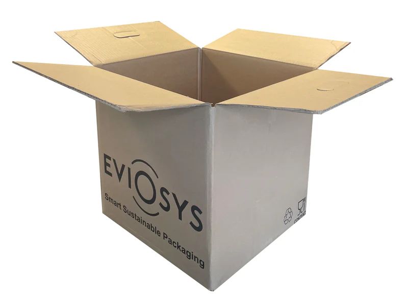 Used Printed Strong Double Wall Box 385mm x 385mm x 380mm
