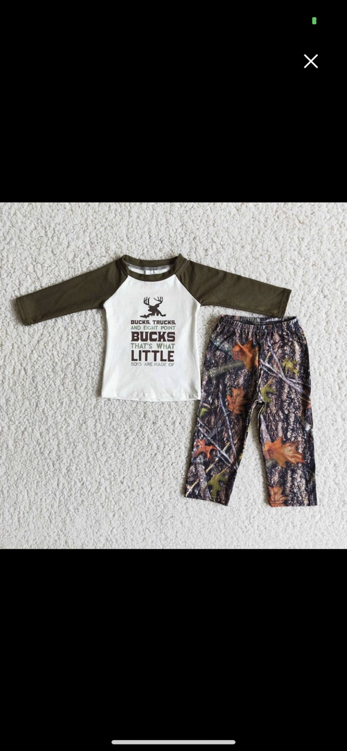 Boys Camo Set