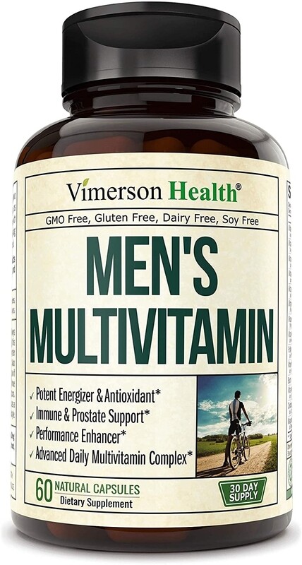 NATURELO One Daily Multivitamin for Men - with Whole Food Vitamins &amp; Organic Extracts - Natural Supplement - Best for Energy, General Health - Non-GMO - 60 Capsules | 2 Month