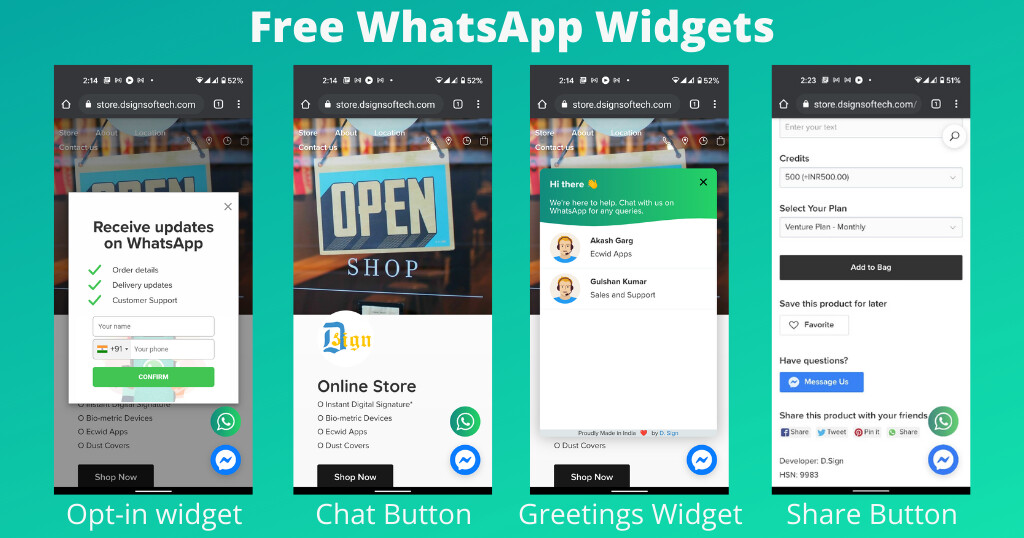 WhatsApp Plugin: free chat, free share, automated messages, WhatsApp bot
