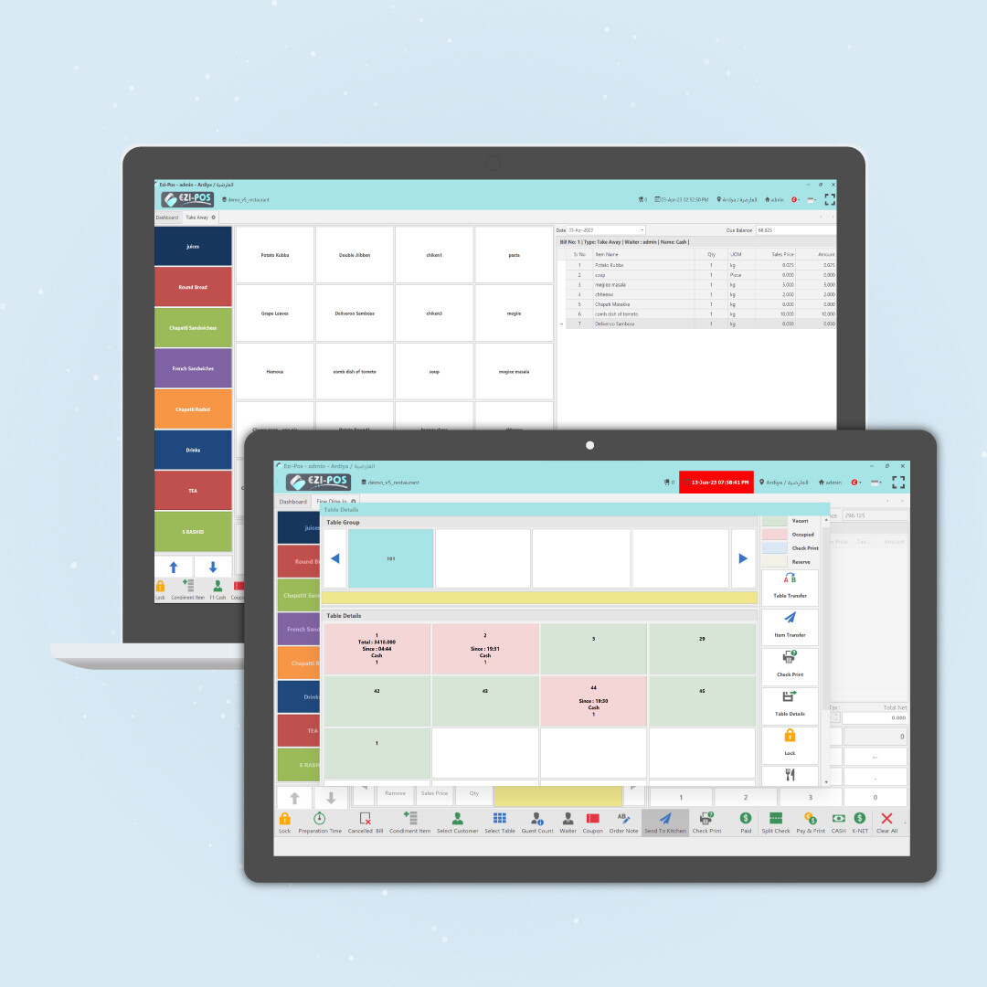 Restaurant Pos Software Dine-In/Table Management