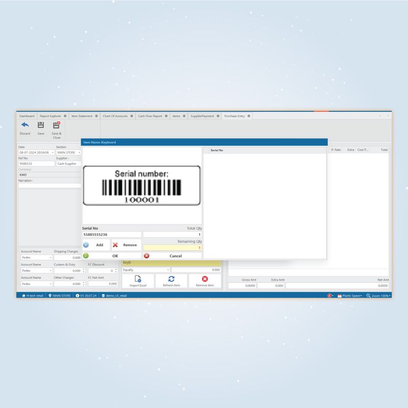 Serial Number Tracking