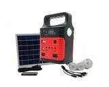 GENERADOR SOLAR CON RADIO 10W ROJO Todo en uno