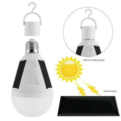 Bombilla Luz Solar LED Recargable 12W Solar