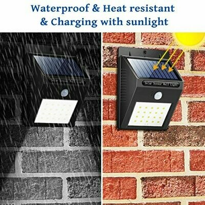 Luz Solar exterior Recargable con sensor mov 40LED