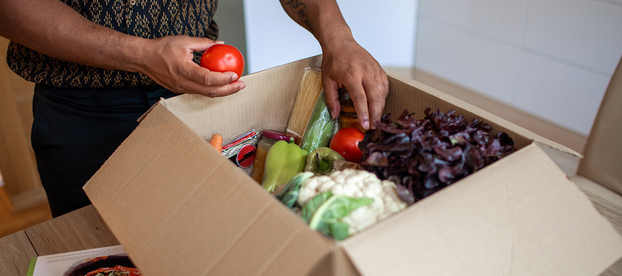 CAJA VEGANA DE ALIMENTOS