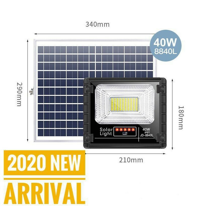 FOCO SOLAR Exterior 40W con Control Remoto