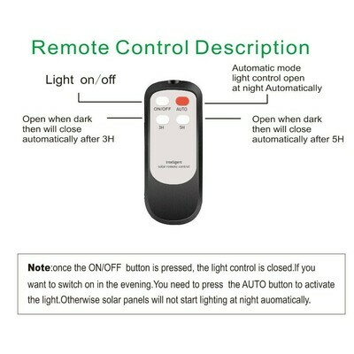 FOCO SOLAR EXTERIOR 60W CONTROL REMOTO