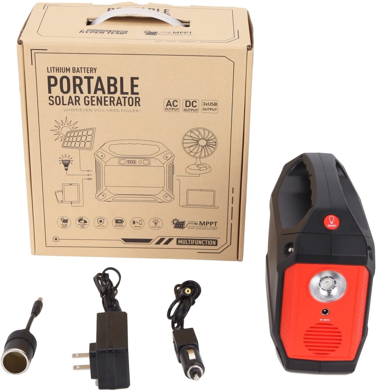 GENERADOR SOLAR PORTABLE 155W (no incluye panel solar)